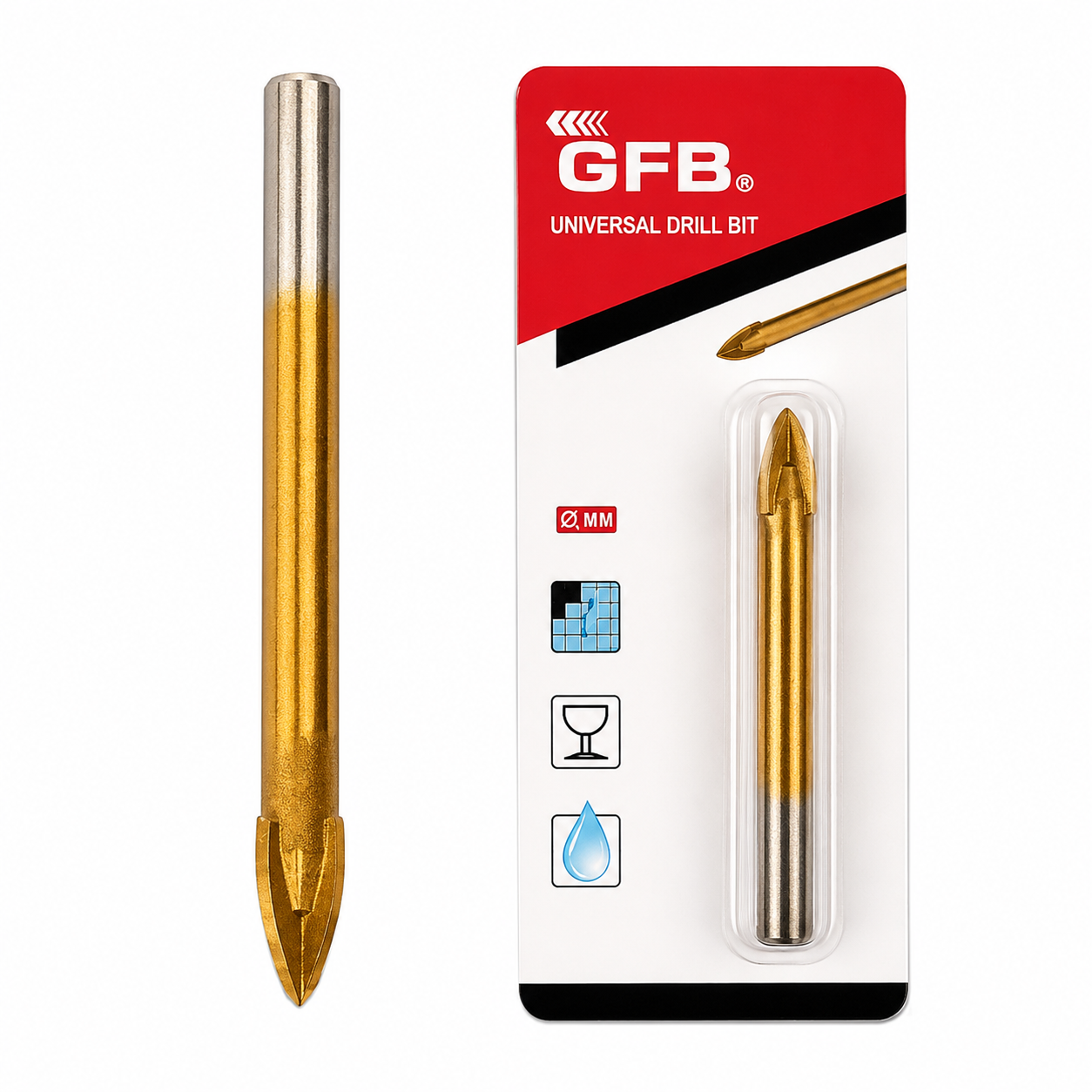 GFB CAM VE SERAMİK DELME MATKAP UCU ( 10 MM ) 